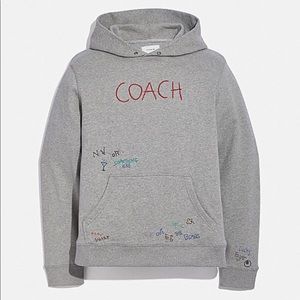 Coach Hand Drawing Embroidered Hoodie